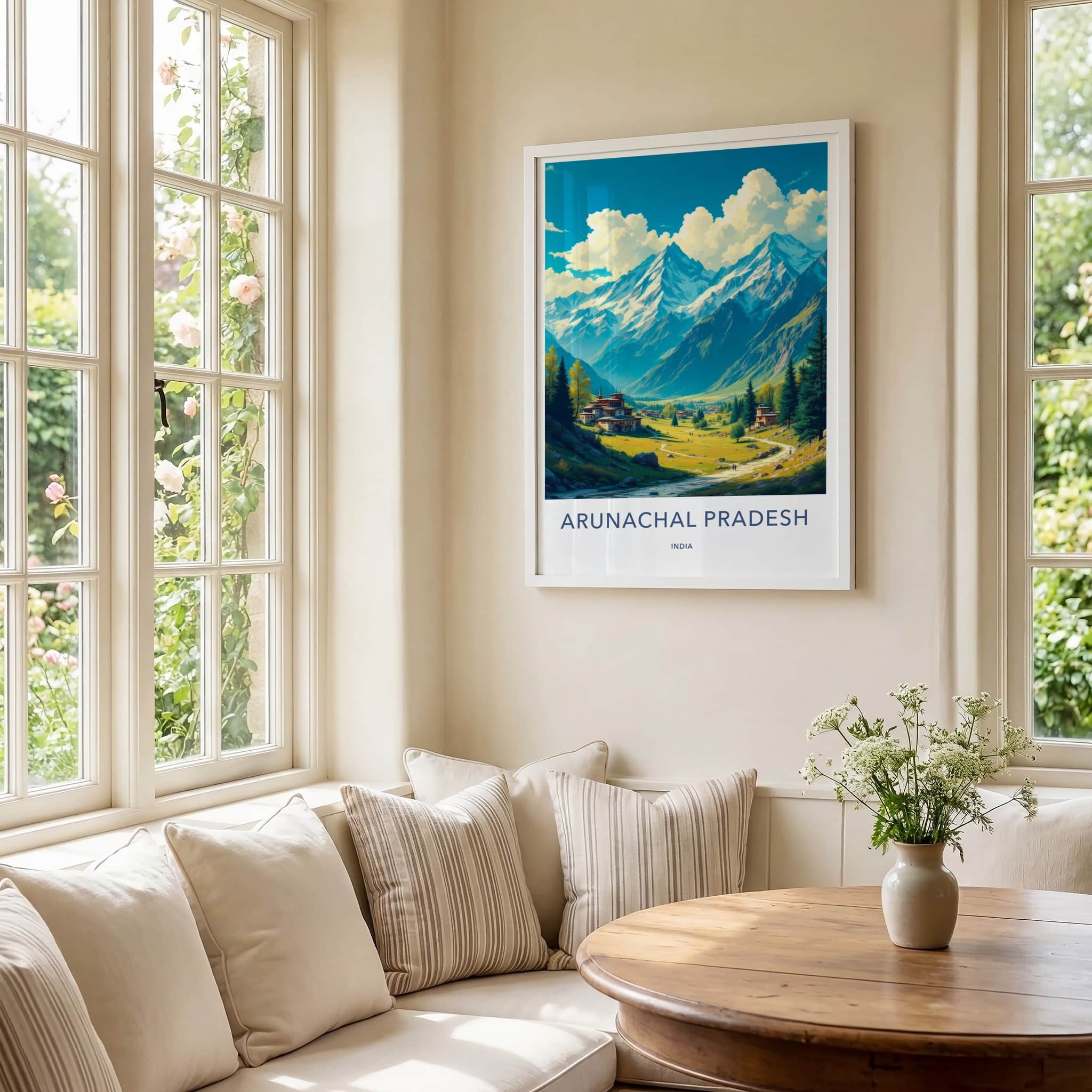 Arunachal Pradesh Poster - India Travel Art - Arunachal Pradesh Valley Home Decor