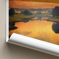 Ashburn Poster - Virginia Wall Art - Golden Lake Houses Home Decor