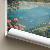 Asheville Poster - North Carolina Travel Art - Grand Estate Mountains Gallery Art