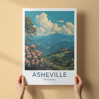 Asheville Poster - North Carolina Travel Art - Grand Estate Mountains Gallery Art