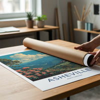 Asheville Poster - North Carolina Travel Art - Grand Estate Mountains Gallery Art