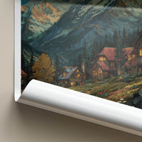 Aspen Poster - Colorado Aurora Mountain Village Art Print Gallery Art