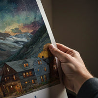 Aspen Poster - Colorado Travel Print - Starry Mountain Village Home Decor