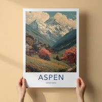 Aspen Poster - Colorado Wall Art - Alpine Autumn Scenery Home Decor