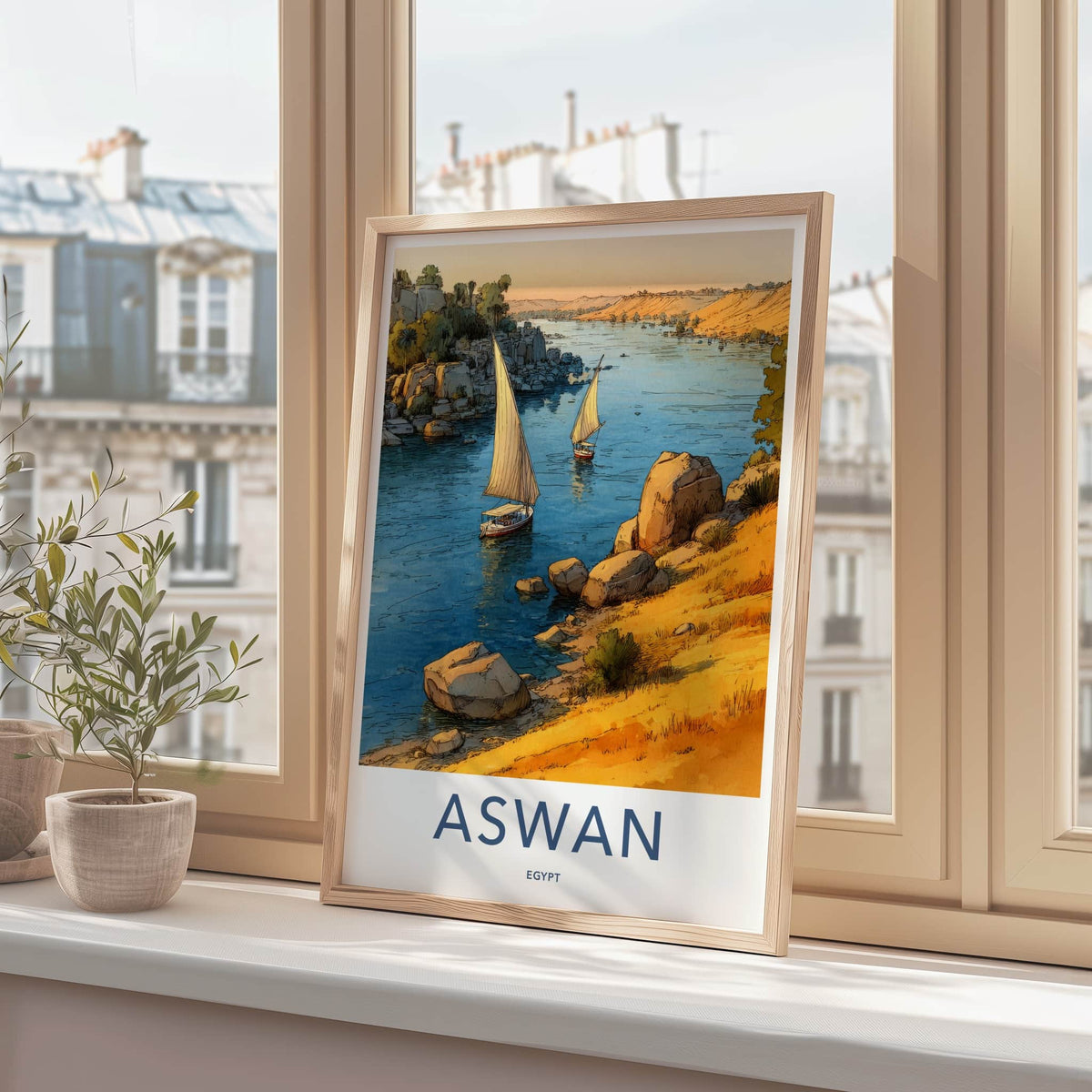 Aswan Poster - Egypt Travel Print