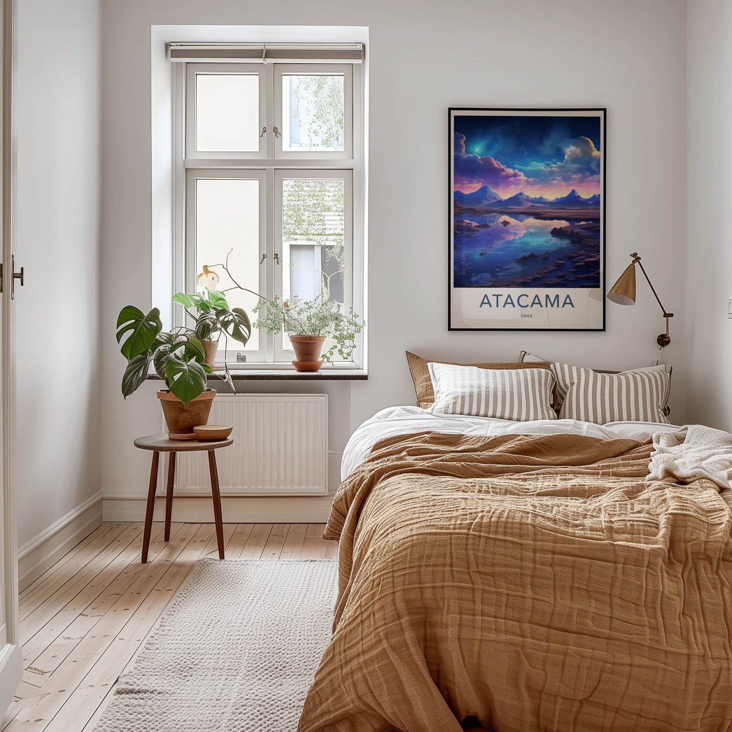 Atacama Poster - Chile Travel Art - Vibrant Sky Reflection Home Decor