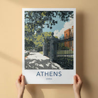 Athens Poster - Georgia Travel Art - United States Home Decor