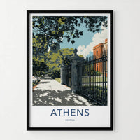 Athens Poster - Georgia Travel Art - United States Home Decor