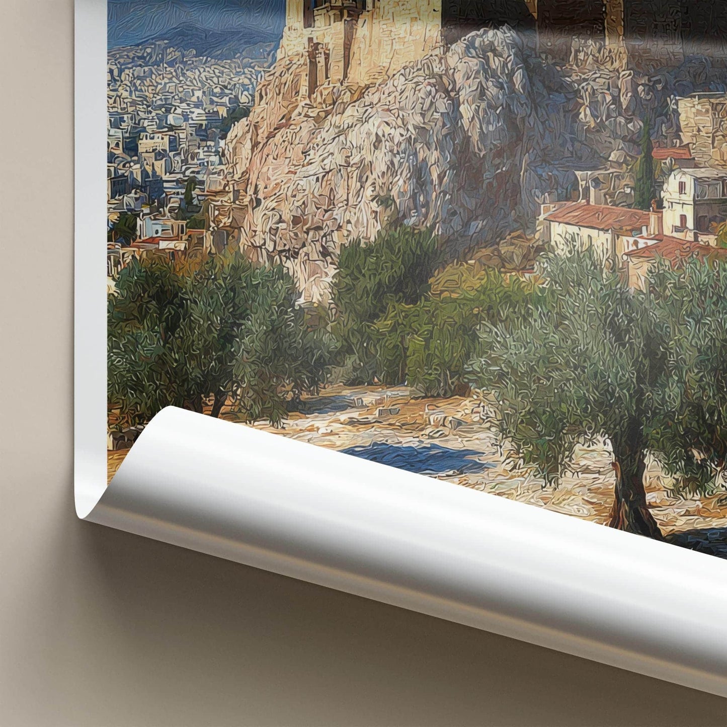 Athens Poster - Greece Travel Art - Acropolis View Wall Decor