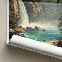 Athirappilly Poster - India Travel Art - Jungle Waterfall Home Decor