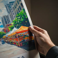 Atlanta Poster - Georgia Wall Art - Downtown Cityscape Scene Gallery Art