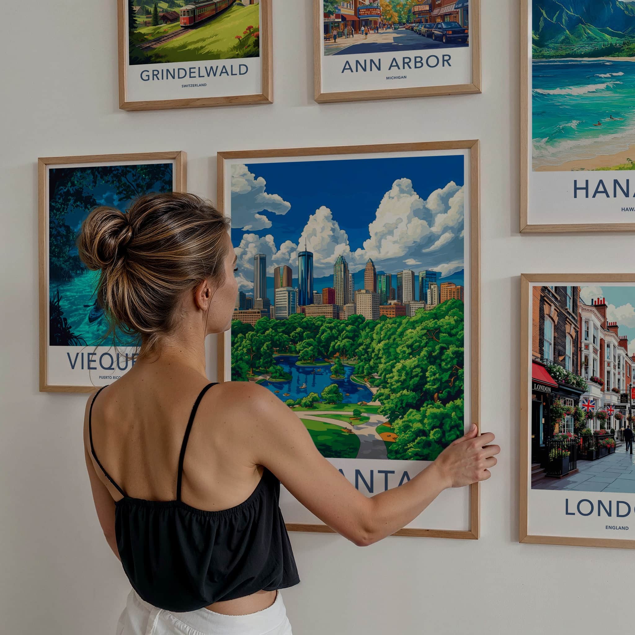 Atlanta Poster - Georgia Wall Art - Urban Park Landscape Home Decor