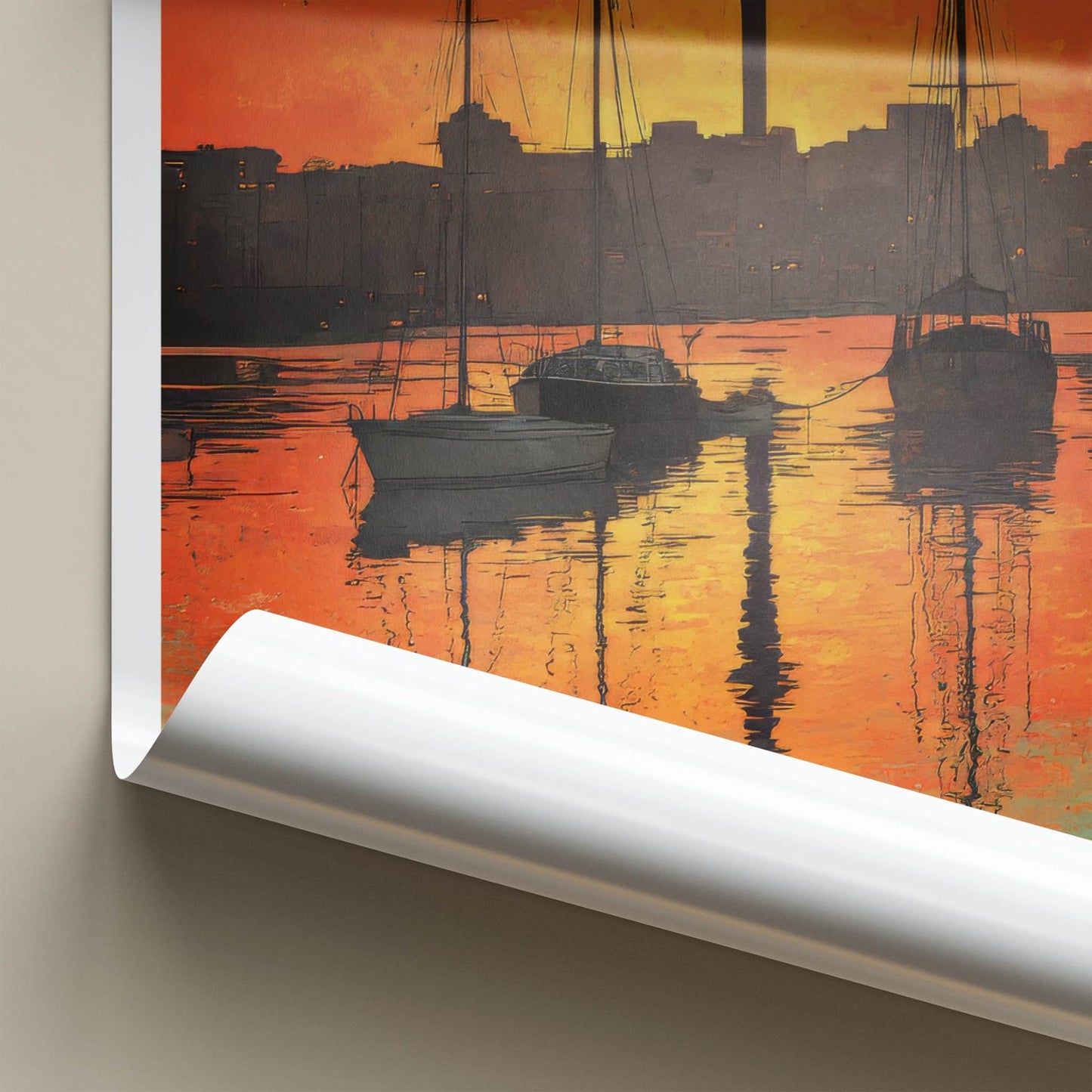 Auckland Poster - New Zealand Sailboats Horizon Home Decor