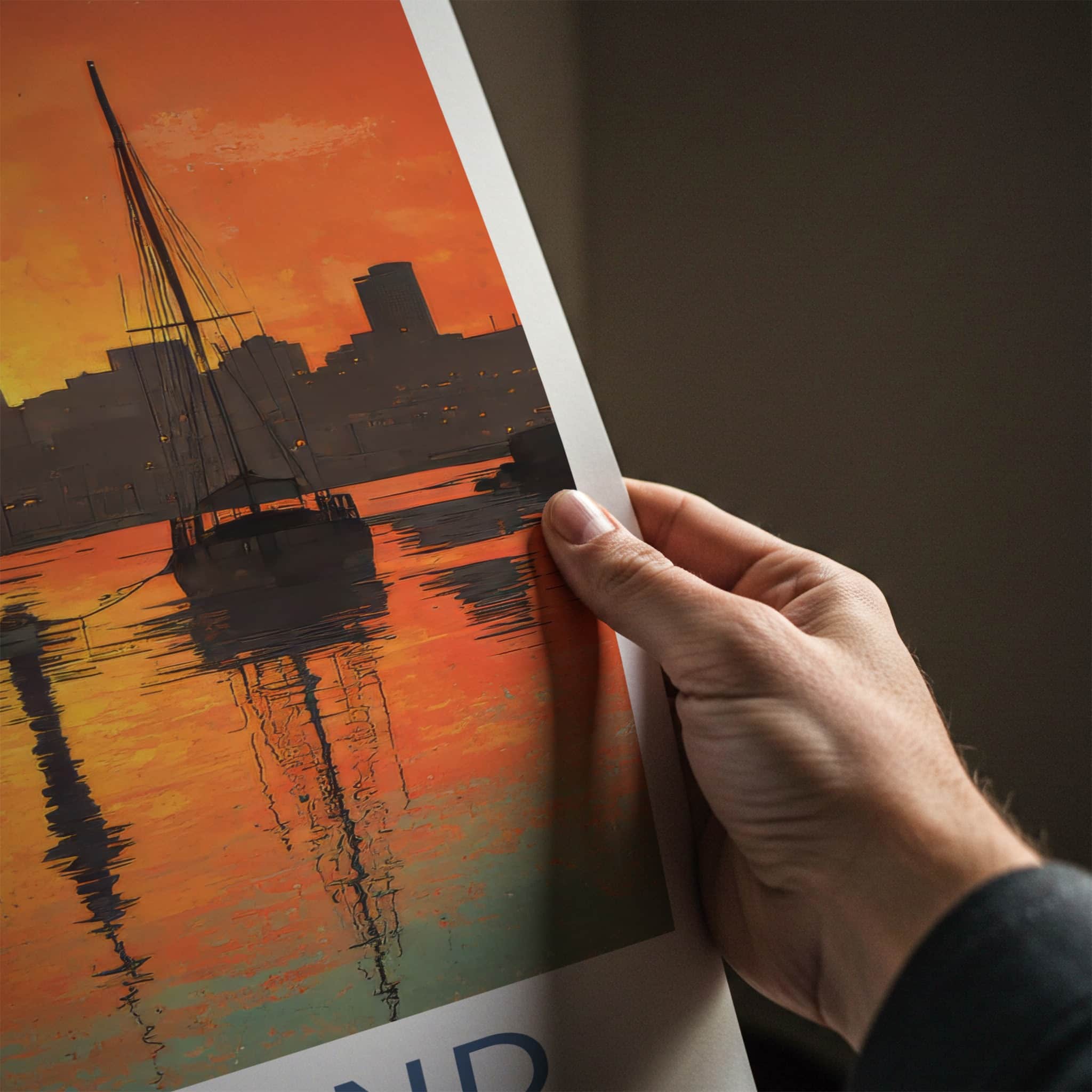 Auckland Poster - New Zealand Sailboats Horizon Home Decor