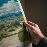 Aurora Poster - Colorado Travel Art - Mountain Town Park Gallery Art