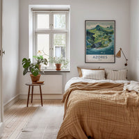 Azores Poster - Portugal Travel Art - Lush Island Landscape Home Decor
