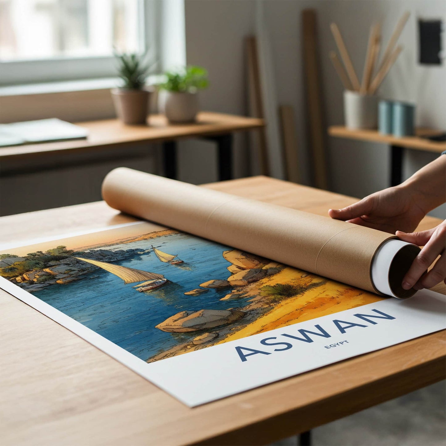 Aswan Poster - Egypt Travel Print