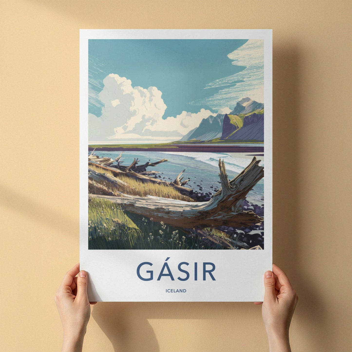 Gasir Poster - Iceland Travel Print