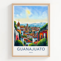 Guanajuato Poster - Mexico Travel Art