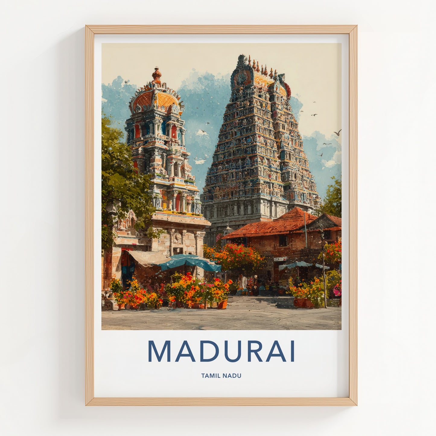Madurai Poster - India Travel Art