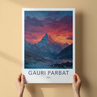 Gauri Parbat Poster - India Travel Art