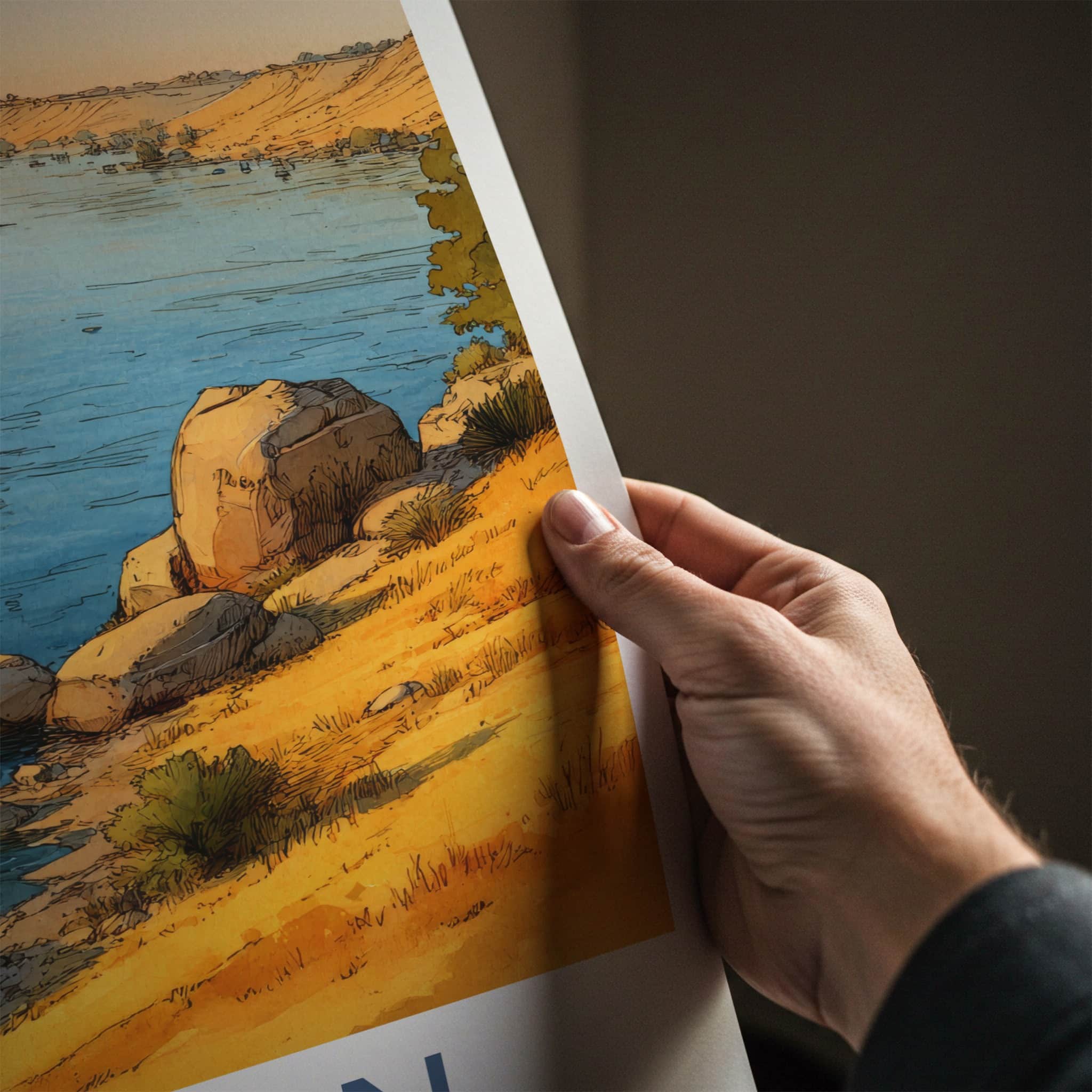 Aswan Poster - Egypt Travel Print