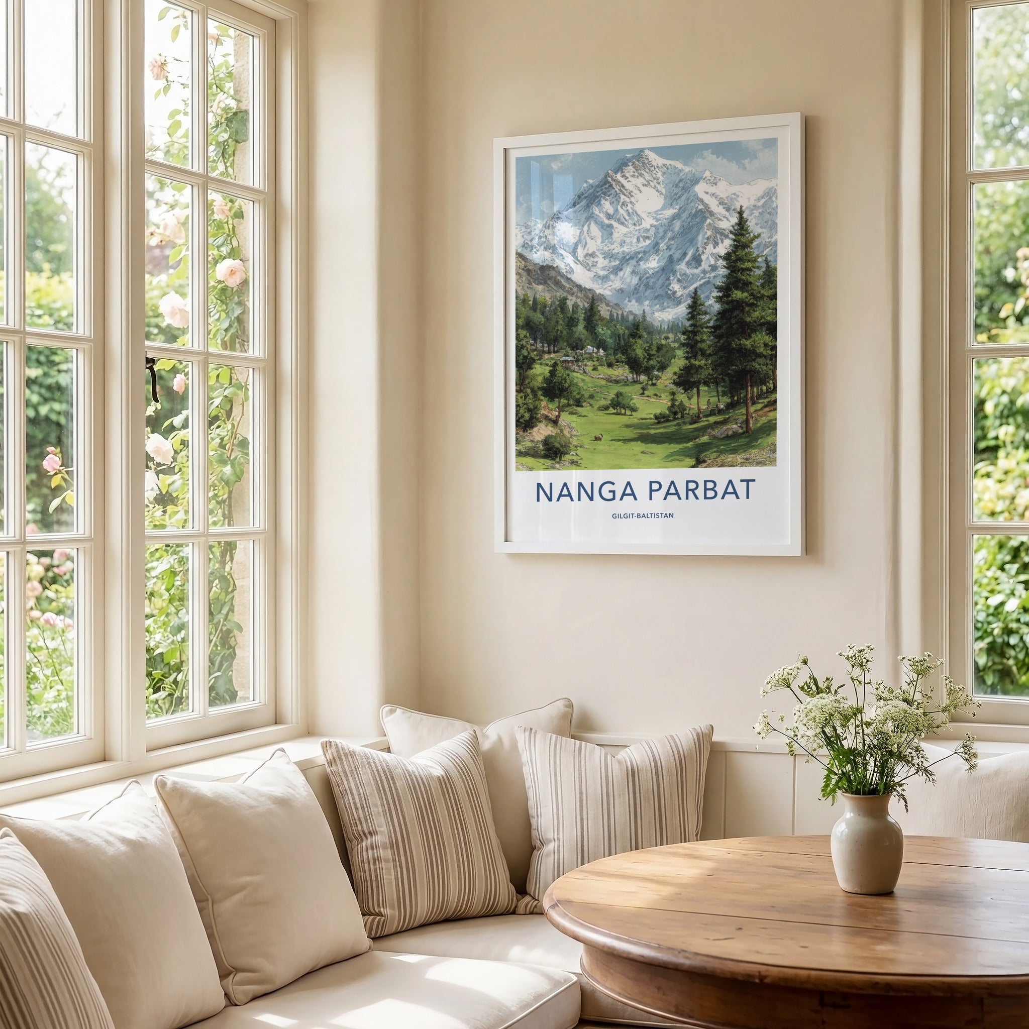 Nanga Parbat Poster - Pakistan Snow Capped Mountains Wall Art