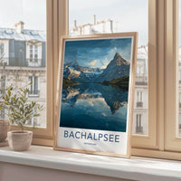 Bachalpsee Poster - Switzerland Travel Art - Alpine Lake View Wall Decor