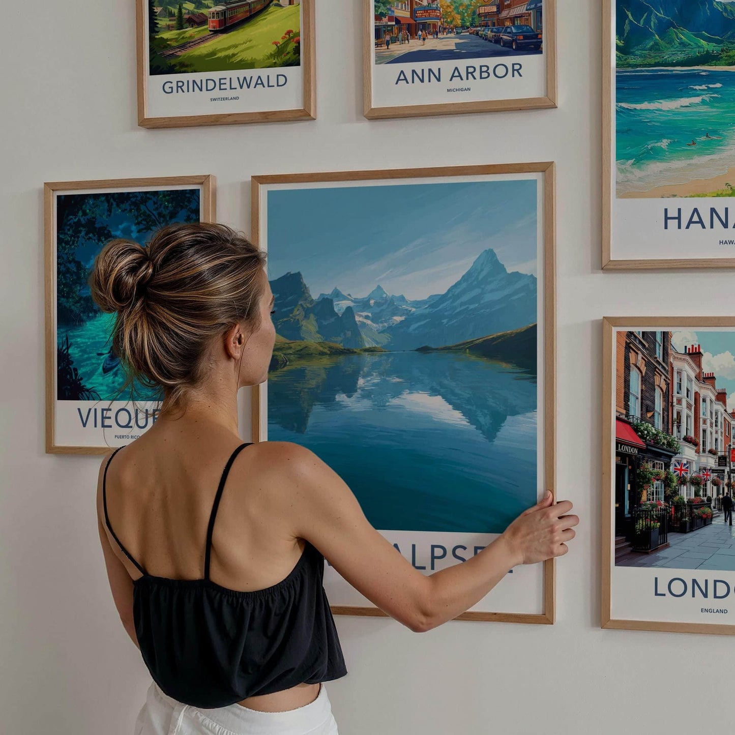 Bachalpsee Poster - Switzerland Travel Art - Lake Mountain View Home Decor