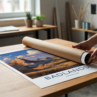 Badlands Poster - South Dakota Travel Print - Rugged Landscape Wall Decor