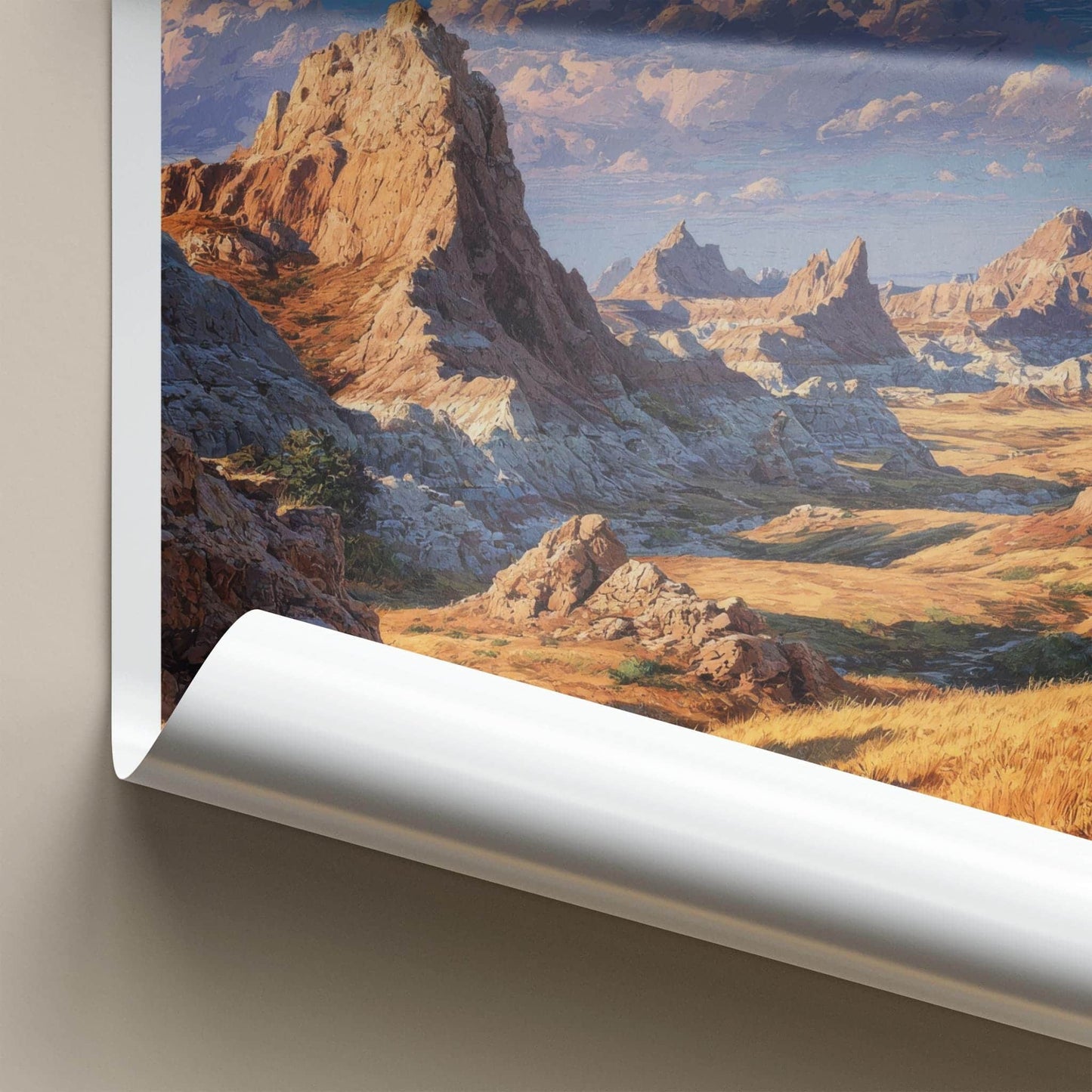 Badlands Poster - South Dakota Travel Print - Rugged Landscape Wall Decor