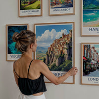 Bagnoregio Poster - Italy Travel Art - Historic Cliff Village Home Decor