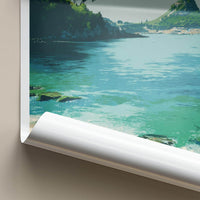 Baia Di Ieranto Poster - Italy Travel Art - Tranquil Bay Scene Wall Decor