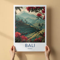 Bali Poster - Indonesia Scenic Art - Lush Rice Terraces Gallery Art