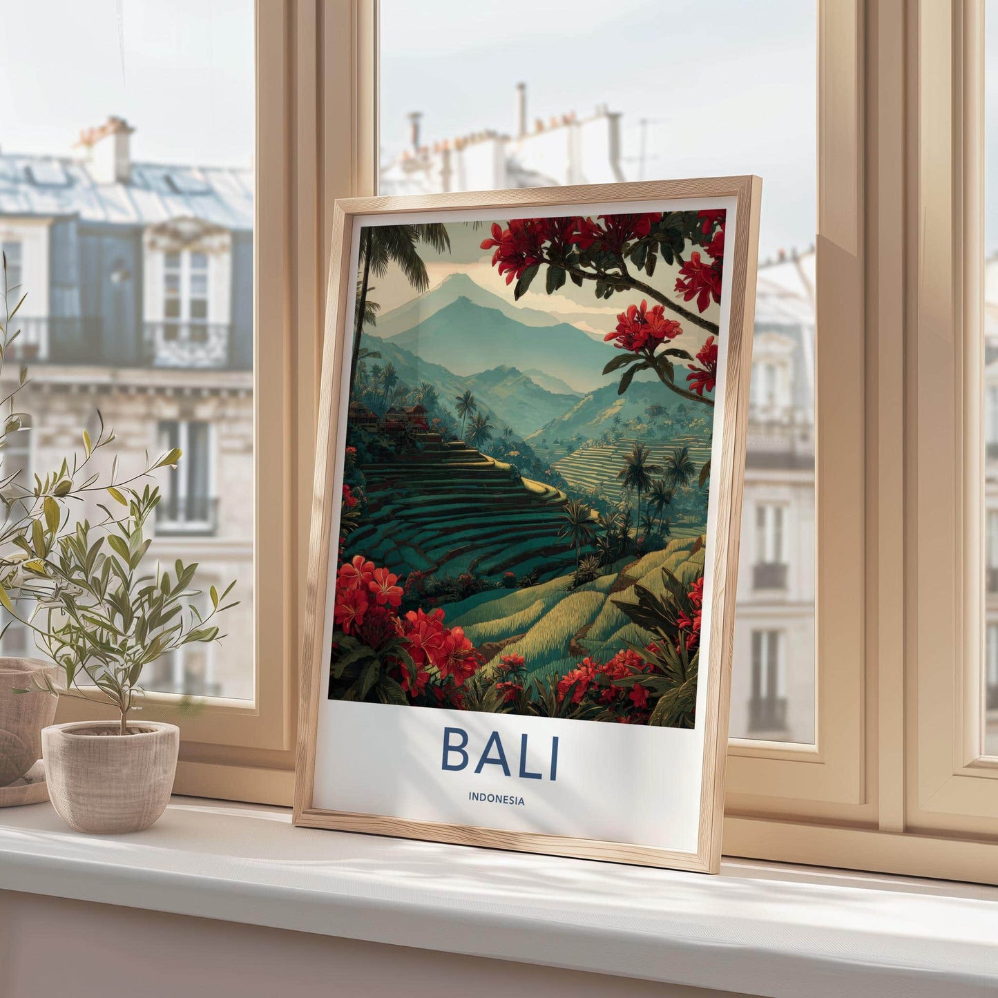 Bali Poster - Indonesia Scenic Art - Lush Rice Terraces Gallery Art