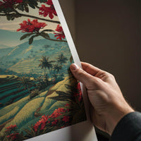 Bali Poster - Indonesia Scenic Art - Lush Rice Terraces Gallery Art