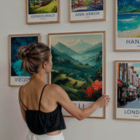 Bali Poster - Indonesia Wall Art - Lush Green Terraces Gallery Art