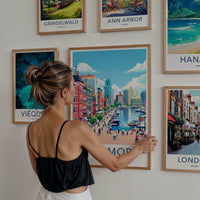Baltimore Poster - Maryland Travel Art - Vibrant Harborfront Scene Home Decor