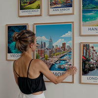 Baltimore Poster - Maryland Wall Art - Lively City Harbor Home Decor