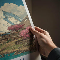 BALTIYUL Poster - Pakistan Travel Art - Mountain Lake Bloom Home Decor