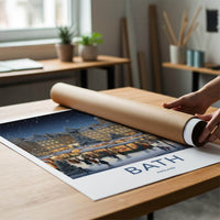 Bath England Poster - Historic City Wall Art Featuring Georgian
