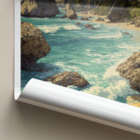 Bathsheba Poster - Barbados Travel Art - Rocky Ocean Waves Home Decor