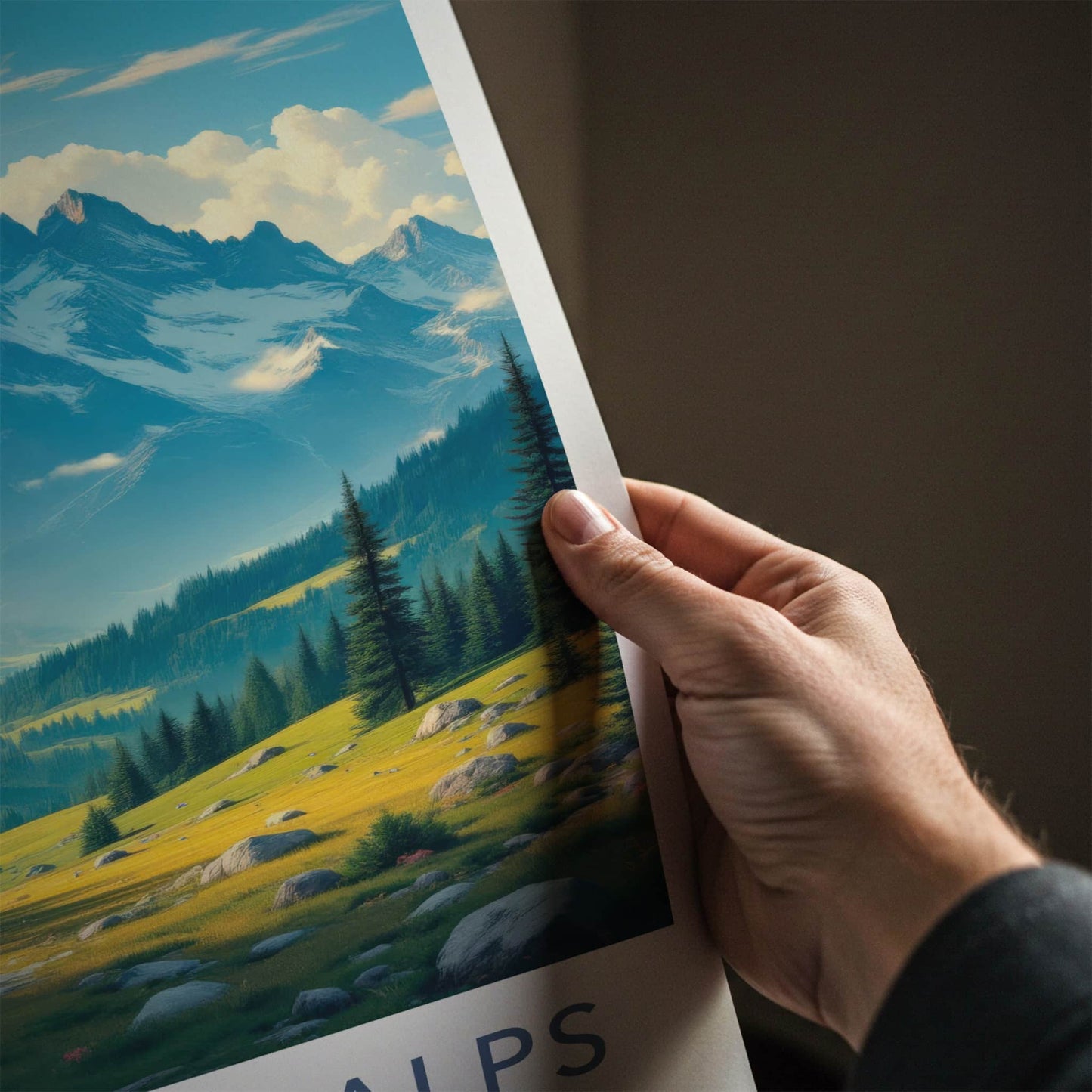 Bavarian Alps Poster - Germany Wall Art - Majestic Mountain Valley Home Decor