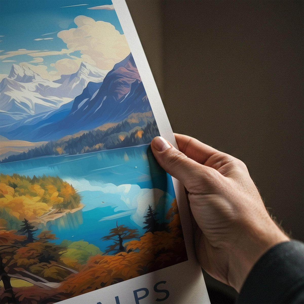 Bavarian Alps Poster - Neuschwanstein Castle Print