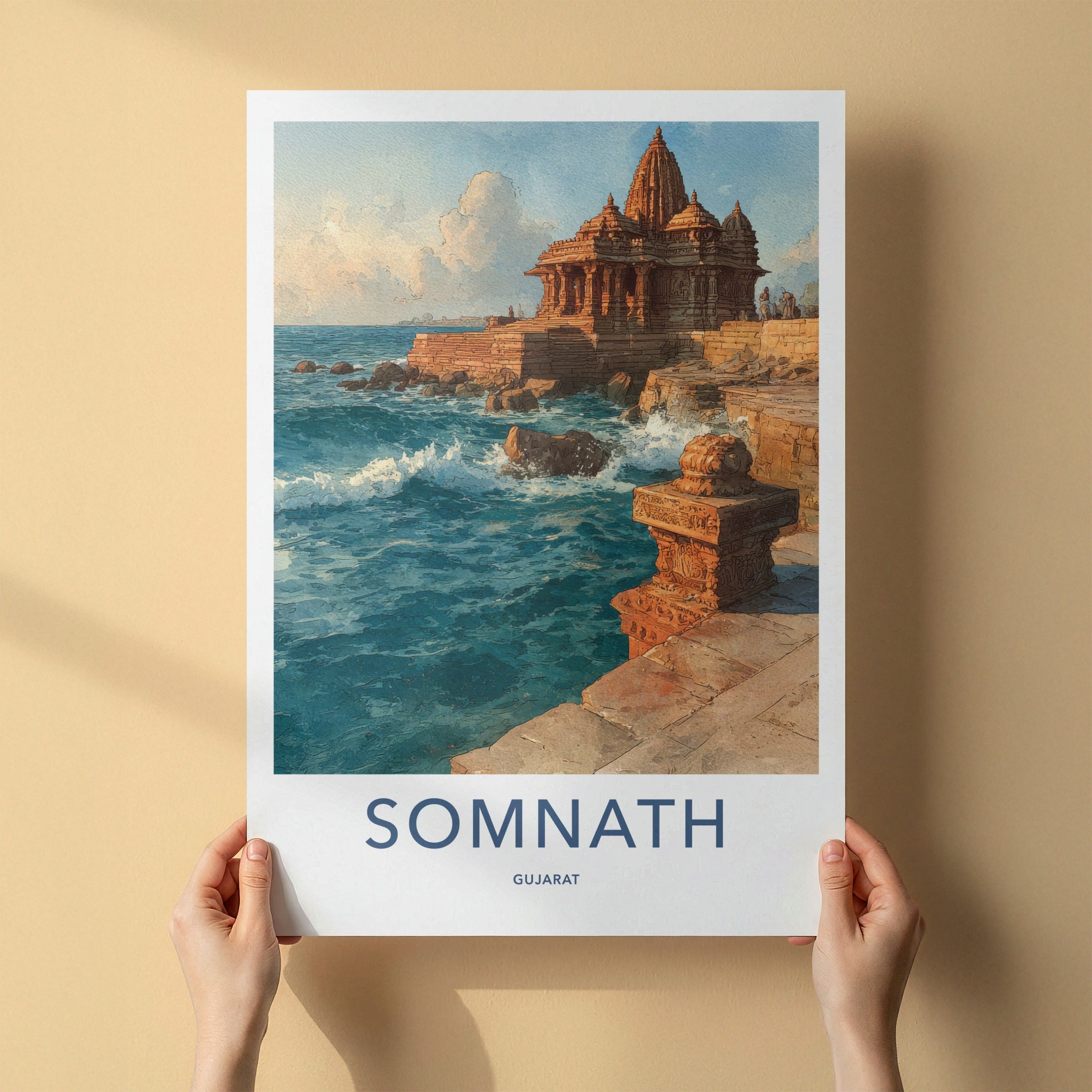 Somanth Poster - India Travel Art
