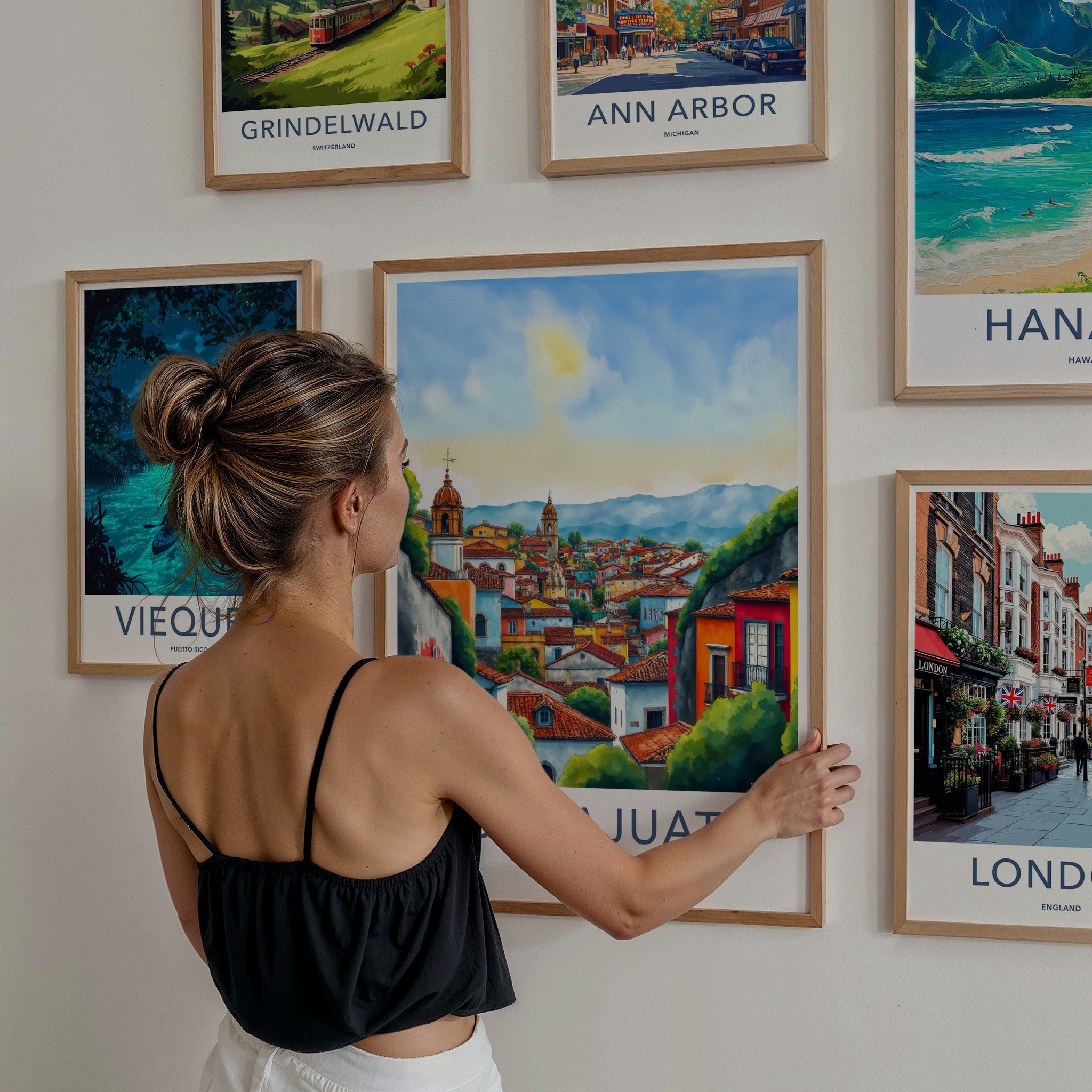 Guanajuato Poster - Mexico Travel Art