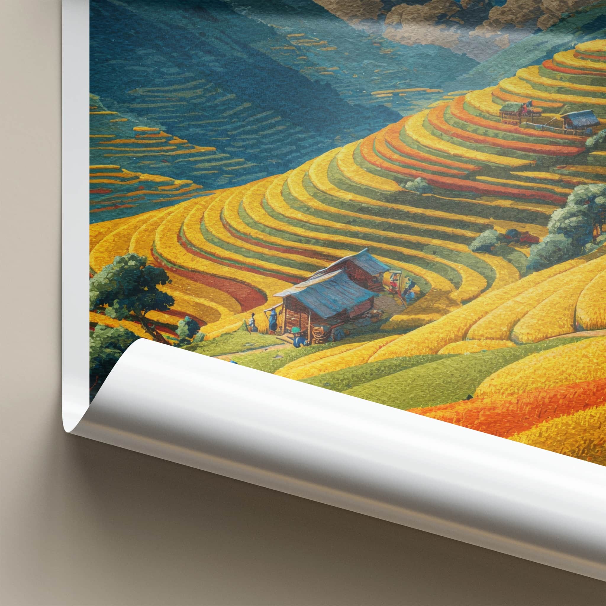 Mu Cang Chai Poster - Vietnam Fine Art