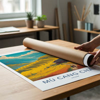 Mu Cang Chai Poster - Vietnam Travel Art