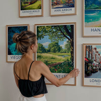 Beaumont Leys Poster - England Travel Art - Summer Meadow Path Home Decor
