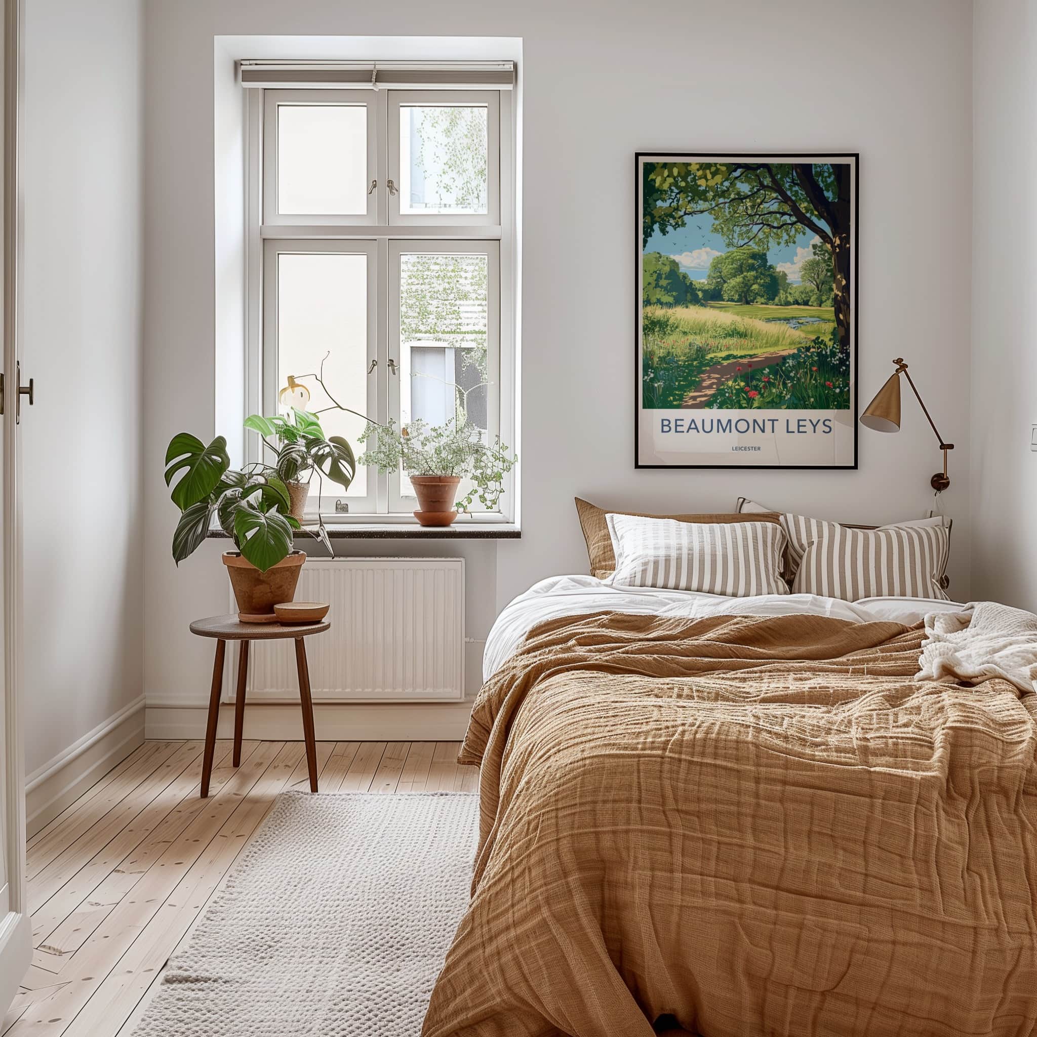 Beaumont Leys Poster - England Travel Art - Summer Meadow Path Home Decor